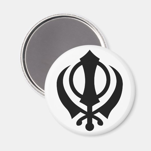 Sikh Khanda Magneet (Voorkant / Achterkant)