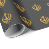 Sikh Khanda "Onbevreesd & Vrij" Cadeaupapier (Rol Hoek)