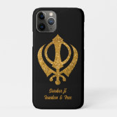 Sikh Khanda "Onbevreesd & Vrij" Case-Mate iPhone Case (Achterkant)