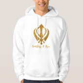 Sikh Khanda "Onbevreesd & Vrij" Hoodie (Voorkant)