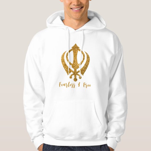 Sikh Khanda "Onbevreesd & Vrij" Hoodie (Voorkant)