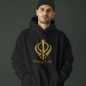 Sikh Khanda "Onbevreesd & Vrij" Hoodie