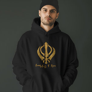 Sikh Khanda "Onbevreesd & Vrij" Hoodie