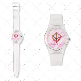 Sikh Khanda "Onbevreesd & Vrij" Horloge