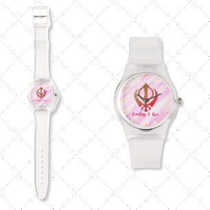 Sikh Khanda "Onbevreesd & Vrij" Horloge