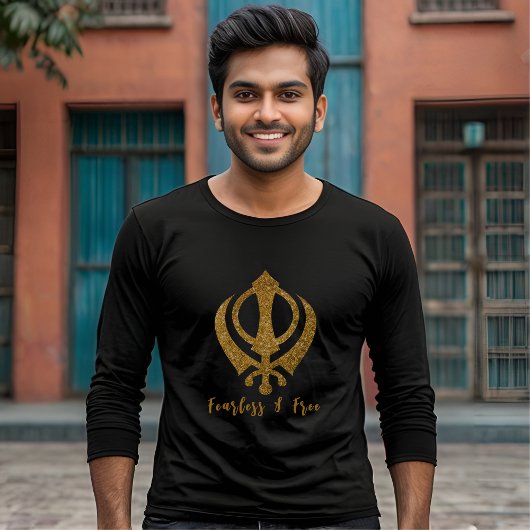 Sikh Khanda "Onbevreesd & Vrij" T-shirt