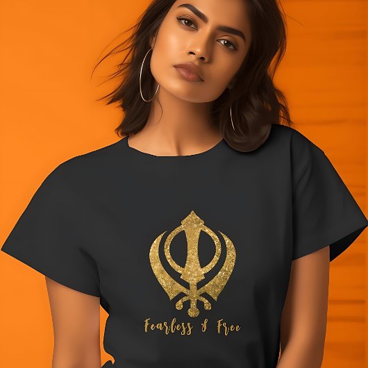 Sikh Khanda "Onbevreesd & Vrij" T-shirt
