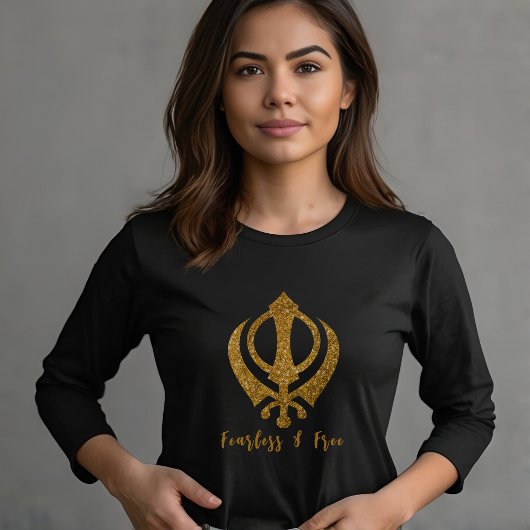 Sikh Khanda "Onbevreesd & Vrij" T-shirt