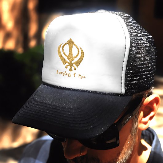 Sikh Khanda "Onbevreesd & Vrij" Trucker Pet