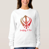 Sikh Khanda "Onbevreesd & Vrij" Trui (Voorkant)