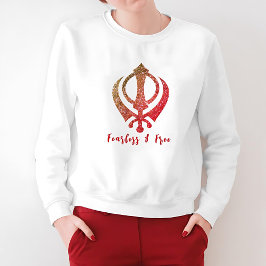 Sikh Khanda "Onbevreesd & Vrij" Trui