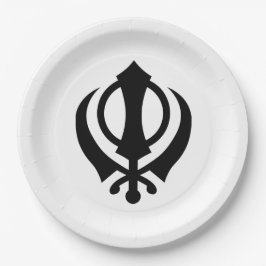 Sikh Khanda Papieren Bordje