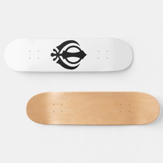 Sikh Khanda Persoonlijk Skateboard (Horizontaal)