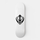 Sikh Khanda Persoonlijk Skateboard (Voorkant)