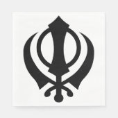 Sikh Khanda Servet (Voorkant)