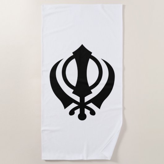 Sikh Khanda Strandlaken (Voorkant)