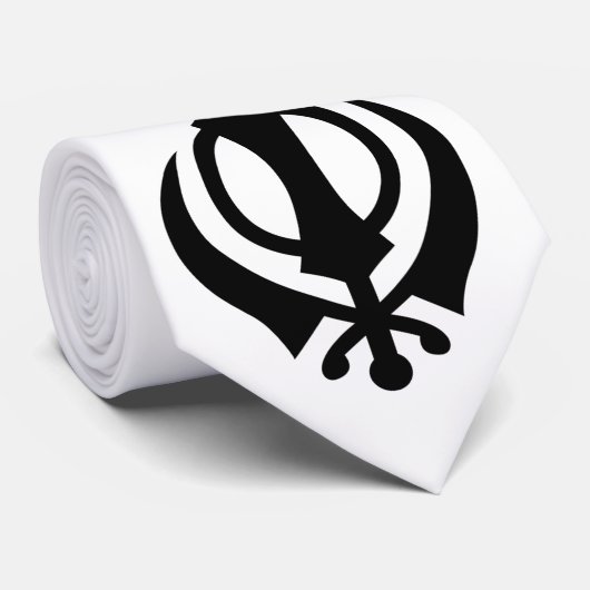Sikh Khanda Stropdas (Opgerold)