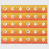 Sikh Khanda Symbol Gift Wrapping Paper Cadeaupapier (Vlak)