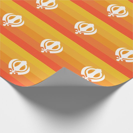 Sikh Khanda Symbol Gift Wrapping Paper Cadeaupapier (Hoek)