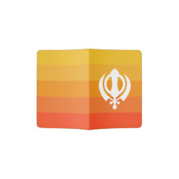 Sikh Khanda Symbol Paspoorthouder