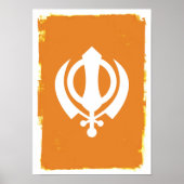 Sikh Khanda Symbol Poster (Voorkant)