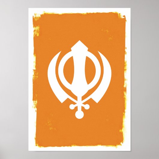 Sikh Khanda Symbol Poster (Voorkant)