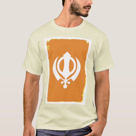Sikh Khanda Symbol T-Shirt (Voorkant)