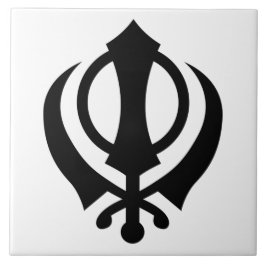 Sikh Khanda Tegeltje