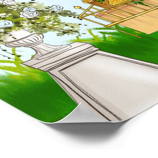 Sikh paar bruiloft welkom teken Anand Karaj teken Poster (Hoek)