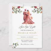 Sikh Save the Date sjabloon Punjabi Save the Date Kaart (Voorkant)