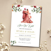 Sikh Save the Date sjabloon Punjabi Save the Date Kaart