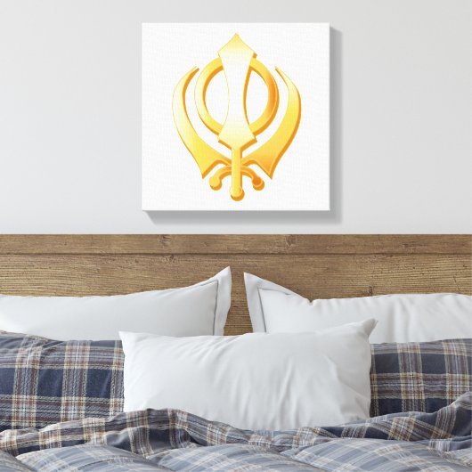 Sikh Symbol Canvas Art (Insitu (Slaapkamer))