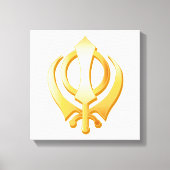 Sikh Symbol Canvas Art Afdruk (Voorkant)