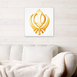 Sikh Symbol Canvas Art Afdruk