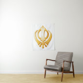 Sikh Symbol Tapestry Wandkleed (In situ)
