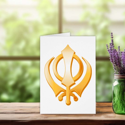 Sikh Symbol Wenskaart
