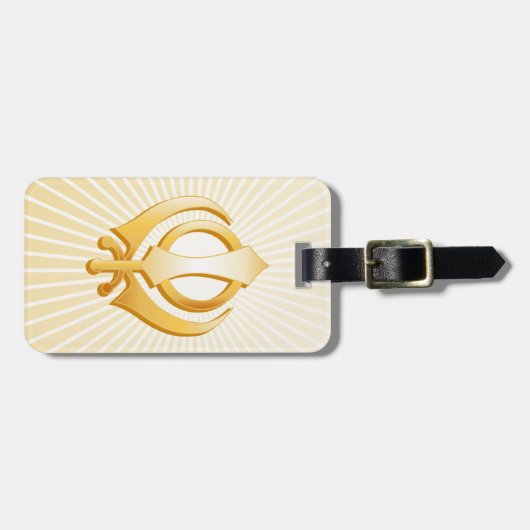 Sikh-symbool Bagagelabel (Voorkant horizontaal)