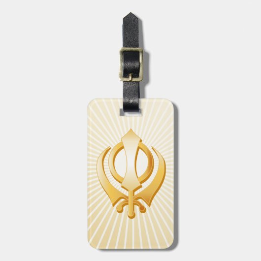 Sikh-symbool Bagagelabel (Voorkant verticaal)