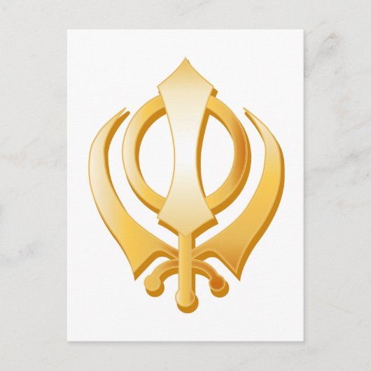 Sikh-symbool Briefkaart (Voorkant)