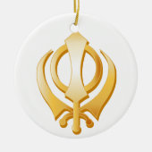 Sikh-symbool Keramisch Ornament (Voorkant)