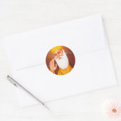 Sikh symbool/kunst ronde sticker (Envelop)