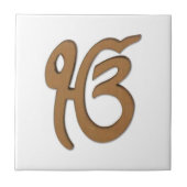Sikh-symbool/kunst Tegeltje (Voorkant)
