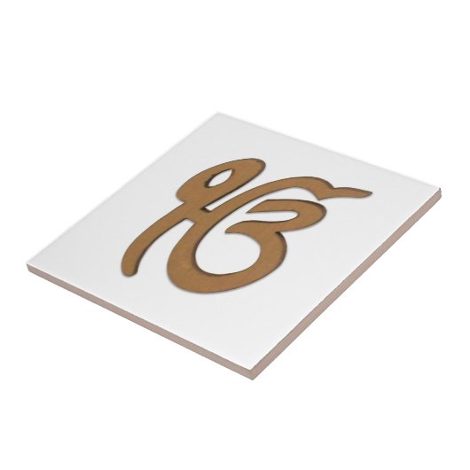 Sikh-symbool/kunst Tegeltje (Zijkant)