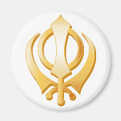 Sikh-symbool Magneet (Voorkant)