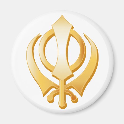 Sikh-symbool Magneet (Voorkant)