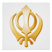 Sikh-symbool Perfect Poster (Voorkant)