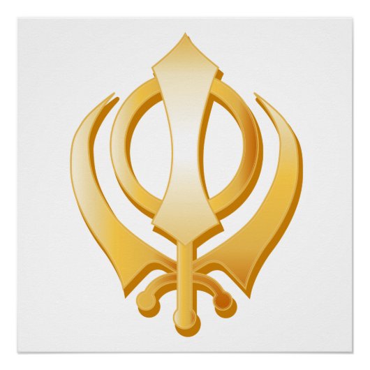 Sikh-symbool Perfect Poster (Voorkant)
