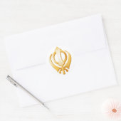 Sikh-symbool Ronde Sticker (Envelop)