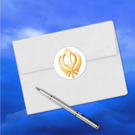 Sikh-symbool Ronde Sticker