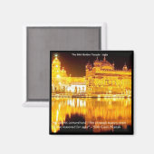 Sikh the Golden Temple in India Gifts & T - shirts Magneet (Voorkant / Achterkant)